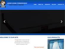 Tablet Screenshot of anishfurnishings.com